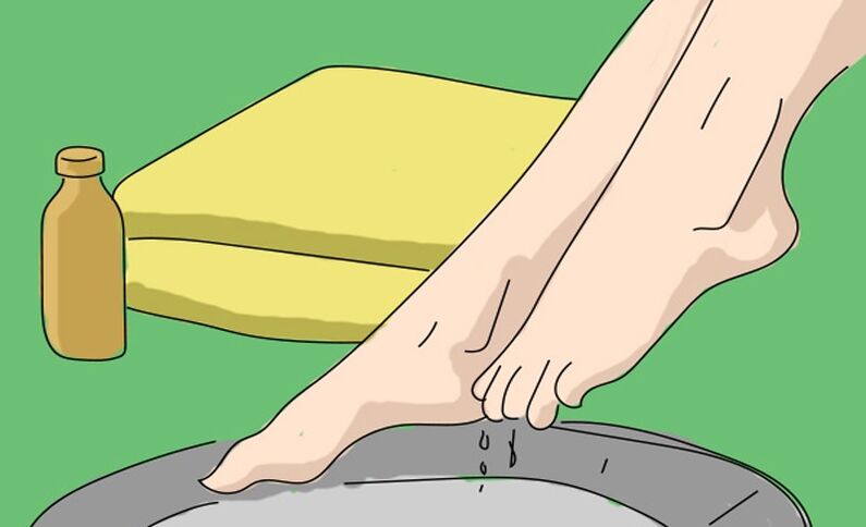 Banja me uthull molle për kërpudhat e këmbëve